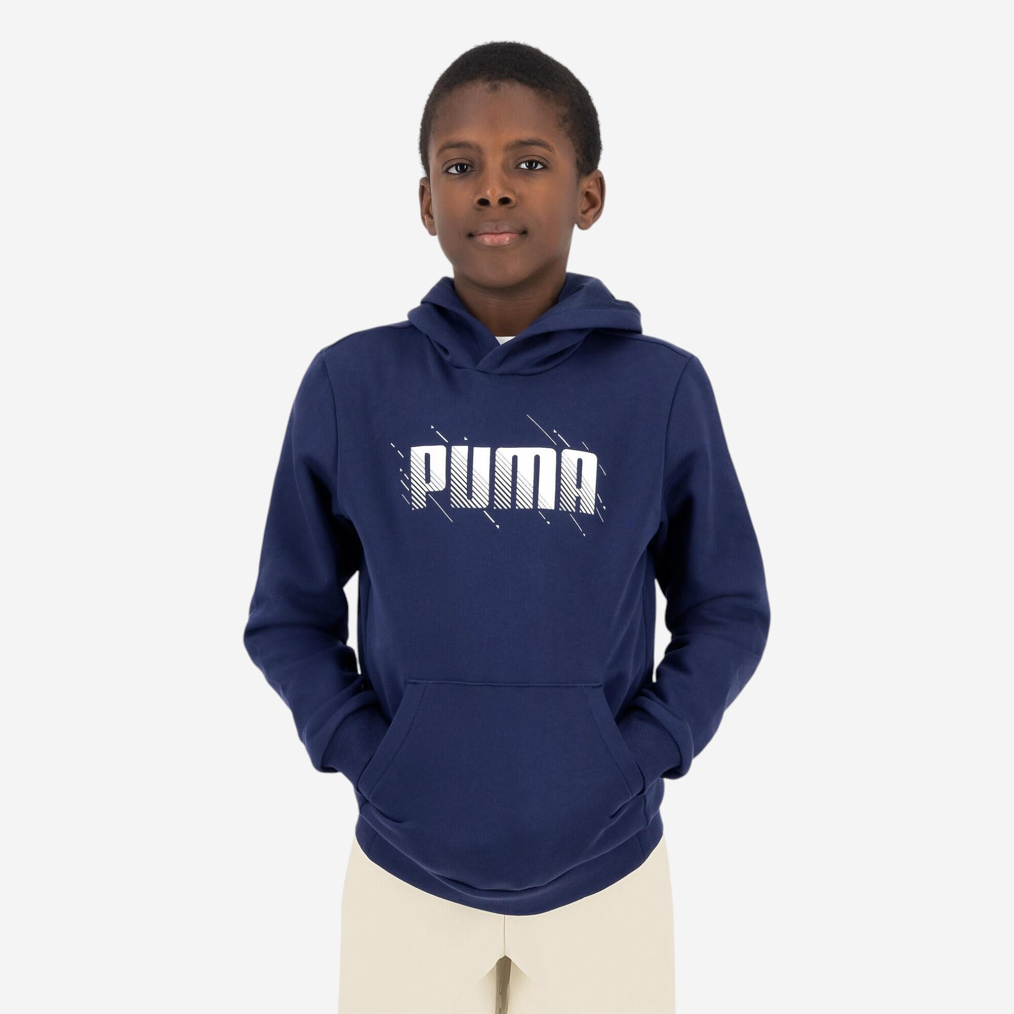 Kids Hoodie Navy Print Decathlon